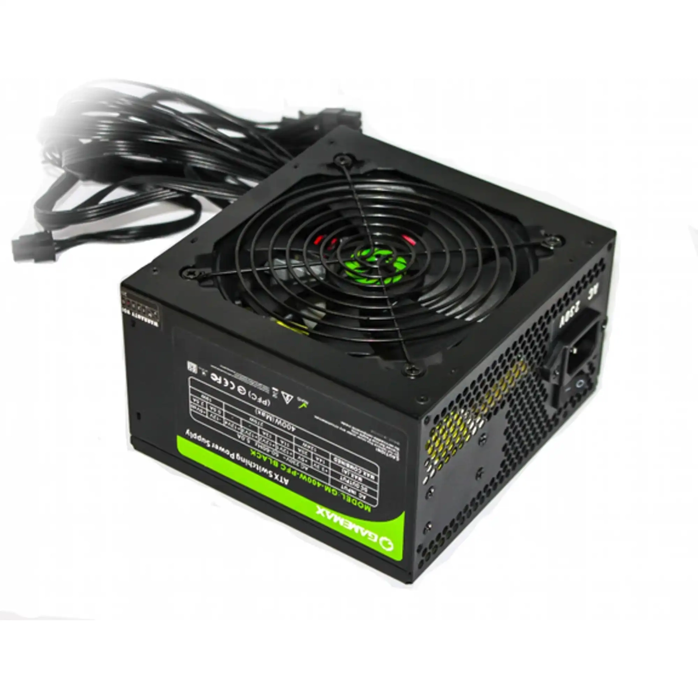 Купить Блок питания GAMEMAX 400W PFC Black fan 120mm GM-400-PFC Black - фото 2