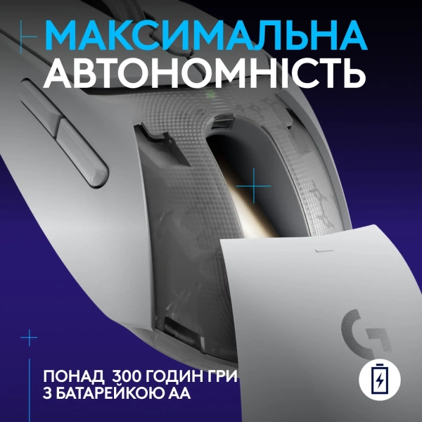 Купити Мишка Logitech G309 Lightspeed Wireless/Bluetooth White (910-007207) - фото 6