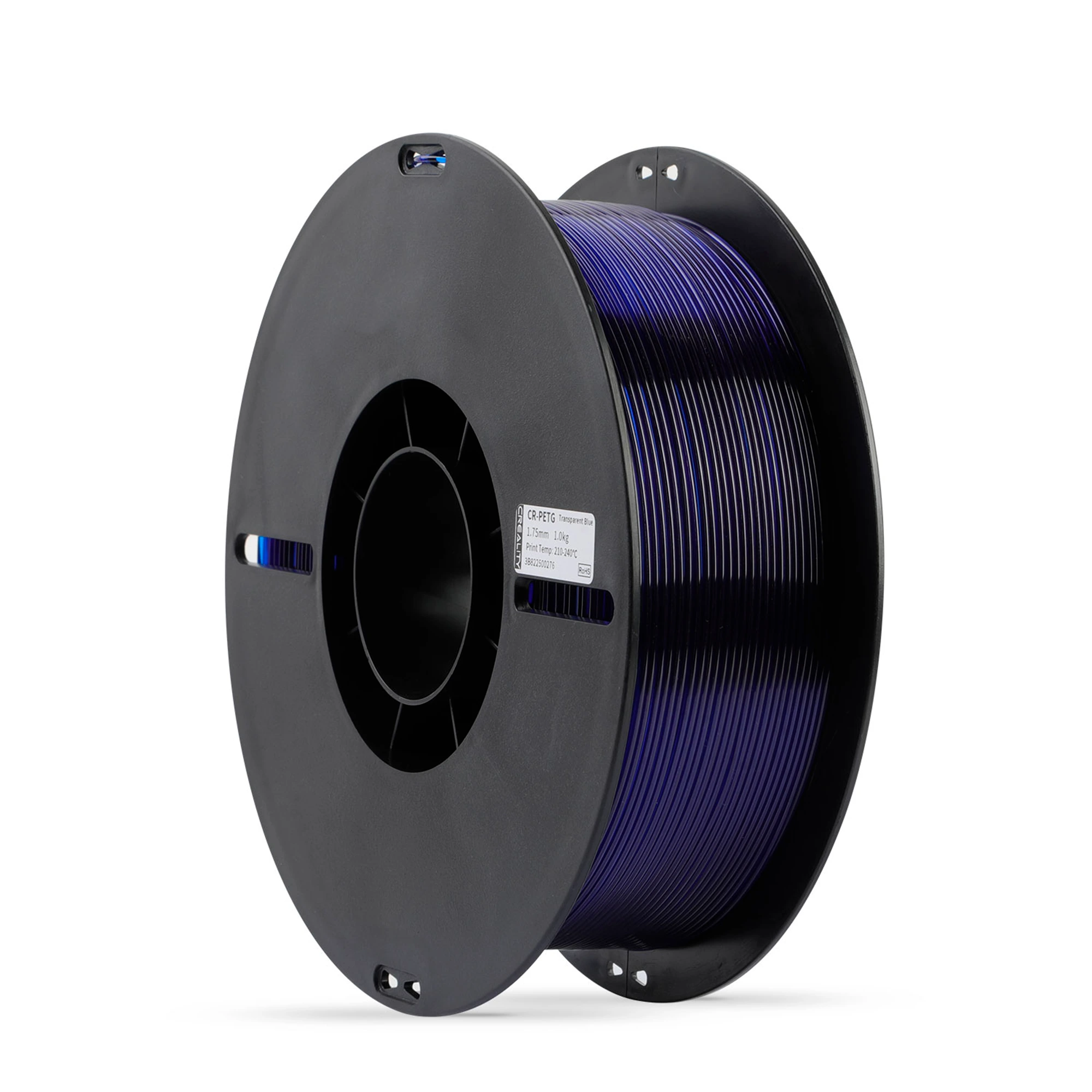 Купить PETG Filament (пластик) для 3D принтера CREALITY 11кг+1кг, 1.75мм, прозрачный (синий) (3301030036x12) - фото 4