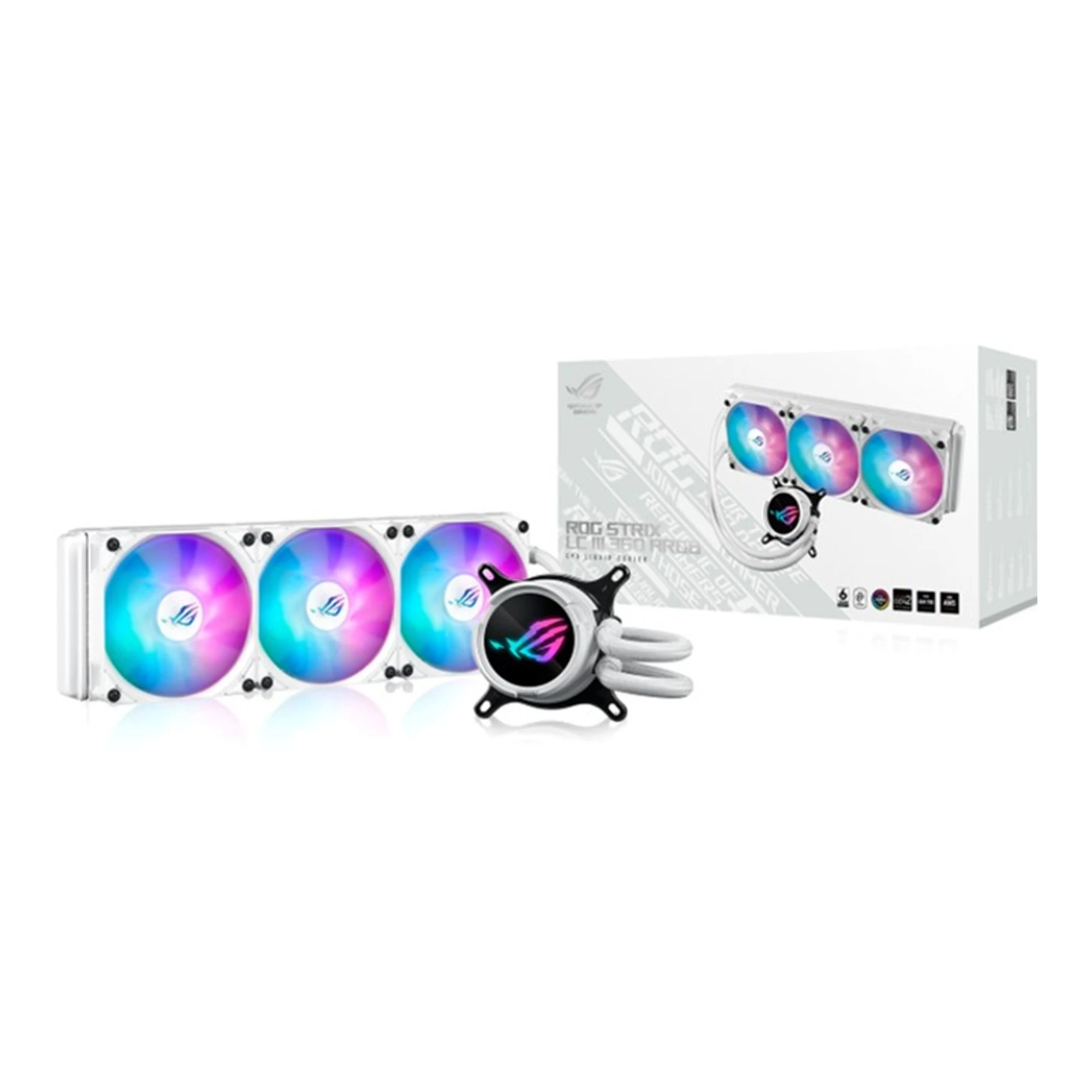 Купить Система водяного охлаждения ASUS ROG-STRIX-LC-III-360-ARGB-WHT (90RC00T2-M0UAY0) - фото 6