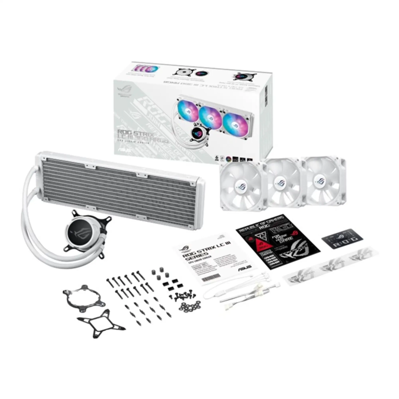 Купить Система водяного охлаждения ASUS ROG-STRIX-LC-III-360-ARGB-WHT (90RC00T2-M0UAY0) - фото 7
