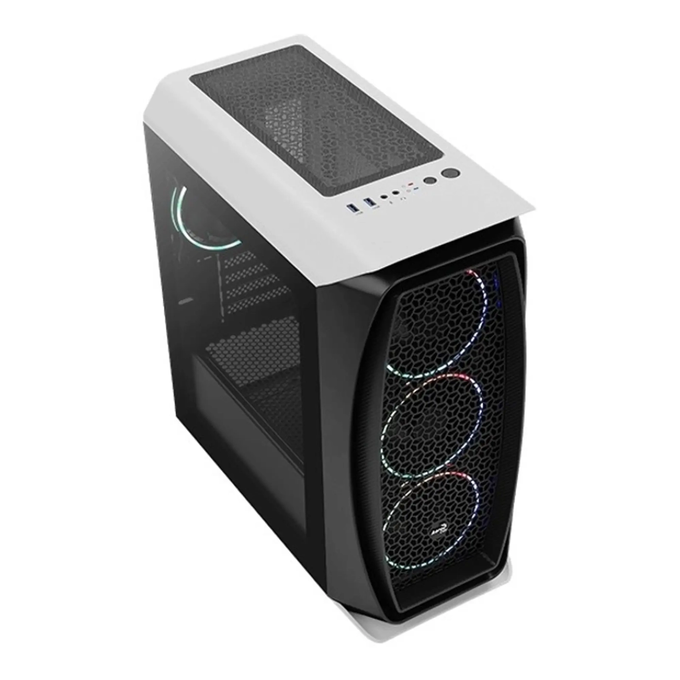 Купить Корпус AeroCool Aero One Mini Eclipse-G-WT-v1 Black/White (ACCS-PB18143.21) - фото 3