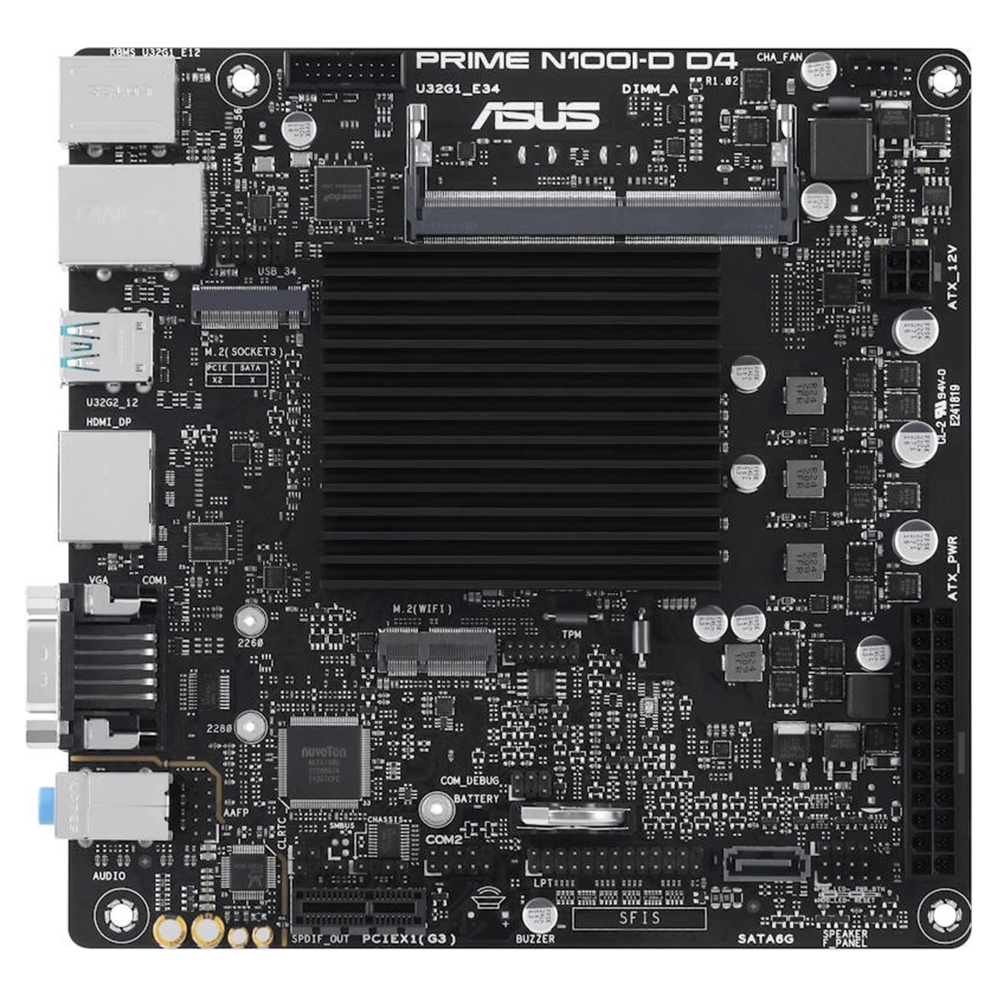 Купить Материнская плата ASUS PRIME N100I-D D4-CSM - фото 1