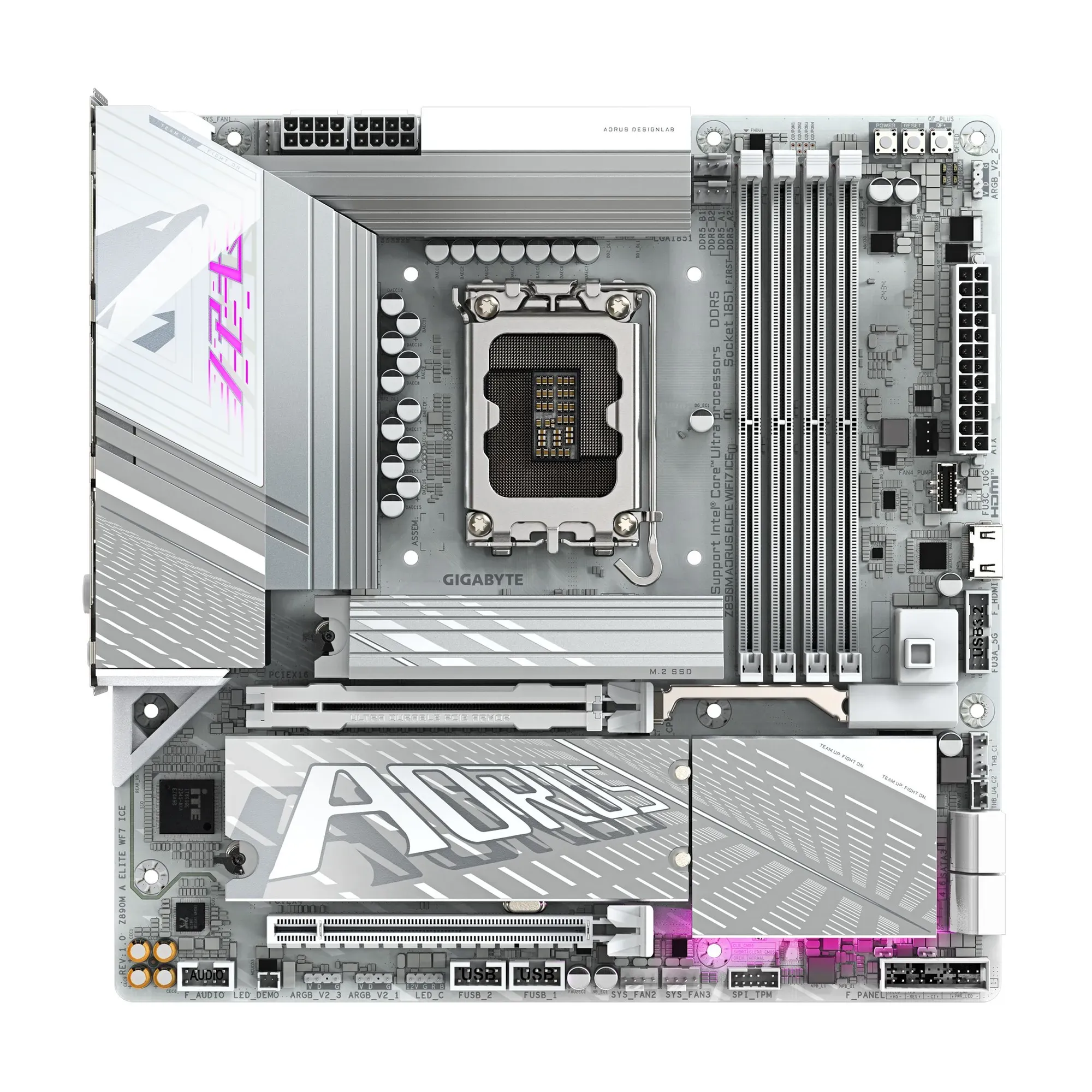 Купити Материнська плата GIGABYTE Z890M AORUS ELITE WIFI7 ICE - фото 1