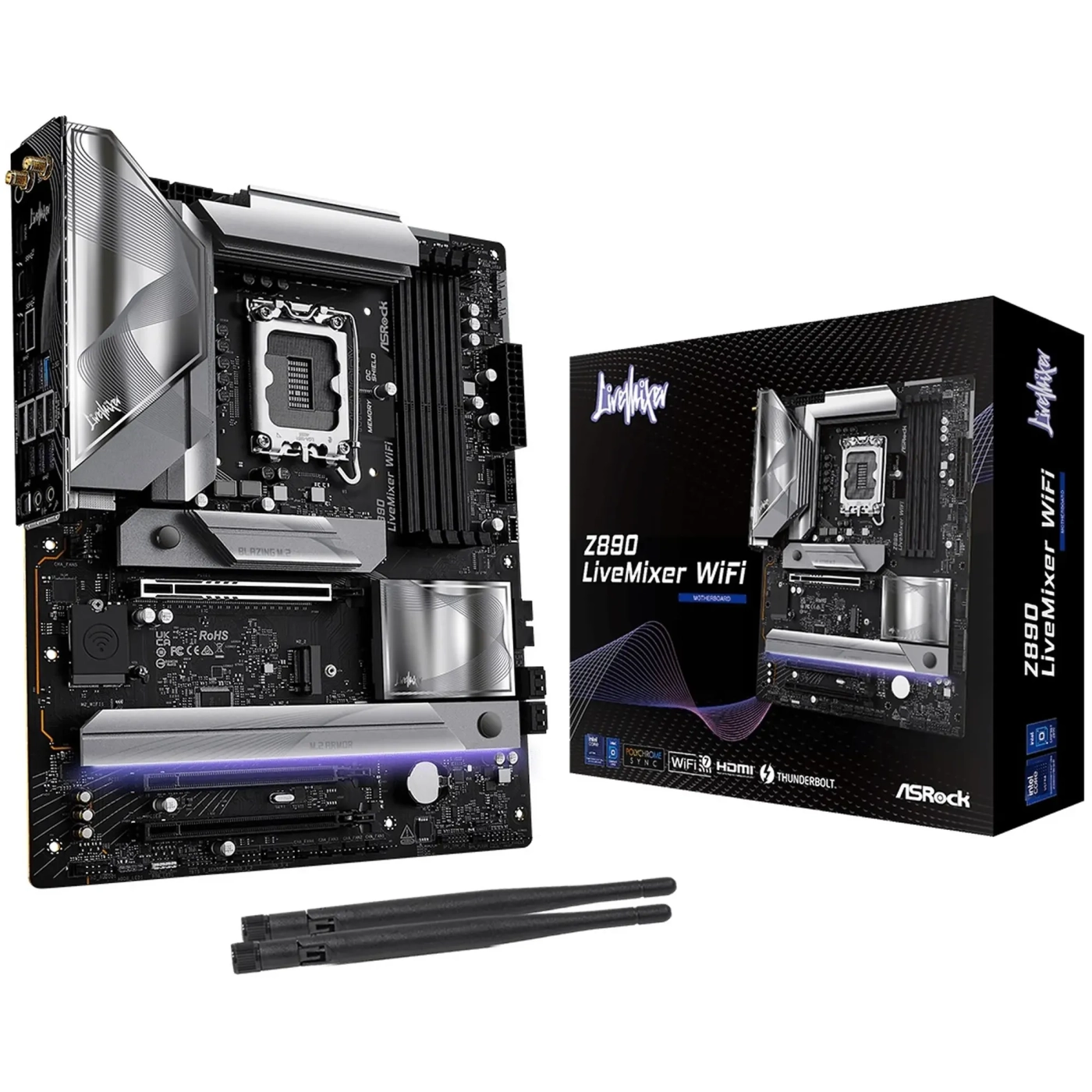Купить Материнская плата ASRock Z890 LIVEMIXER WIFI - фото 1