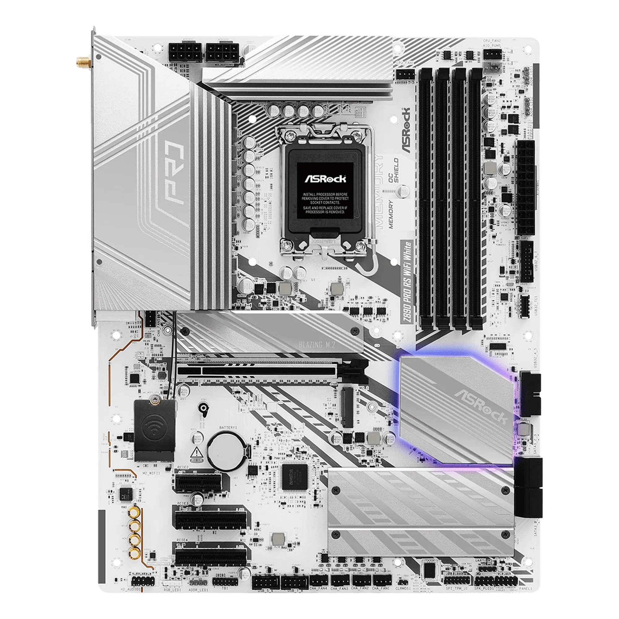 Купити Материнська плата ASRock Z890 PRO RS WIFI WHITE - фото 2