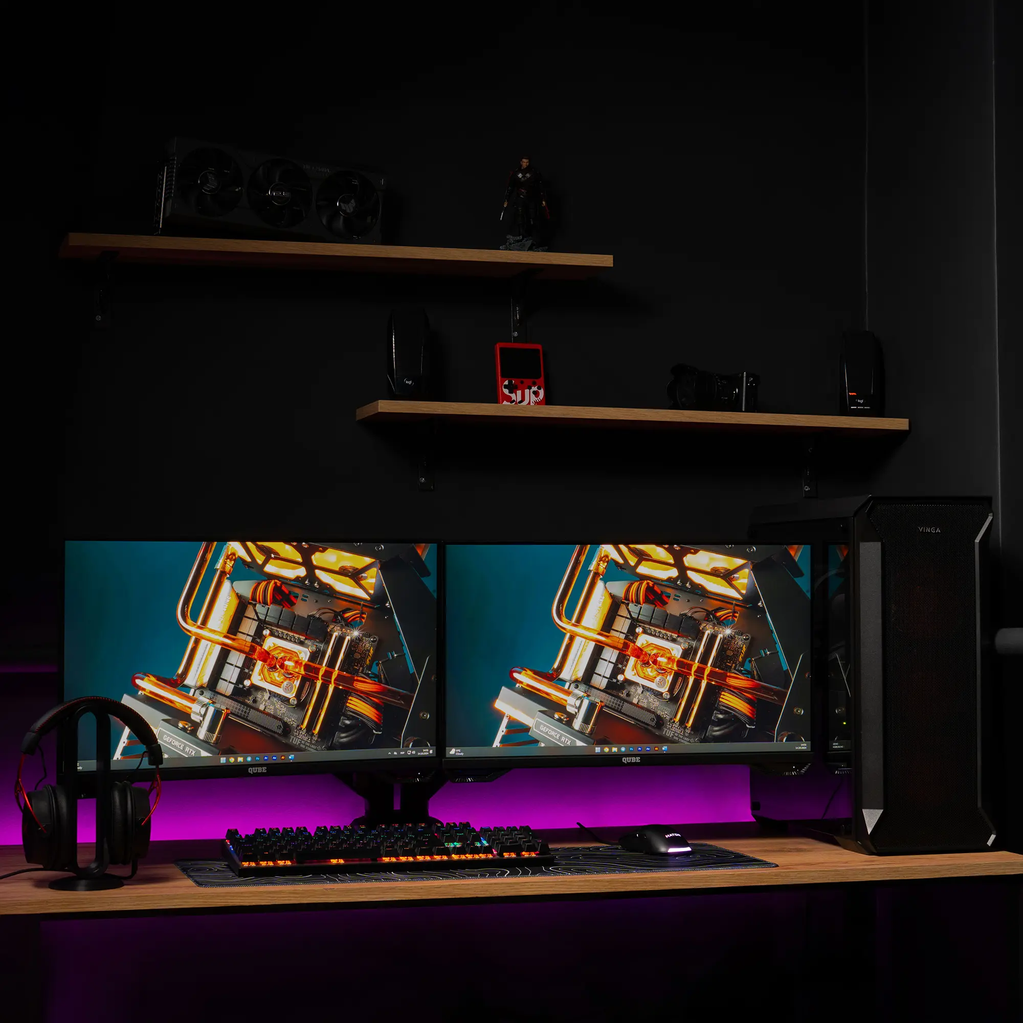 Купить Крепление для монитора (кронштейн) Qube 3209BD до 2x32" 2-9 кг - фото 9