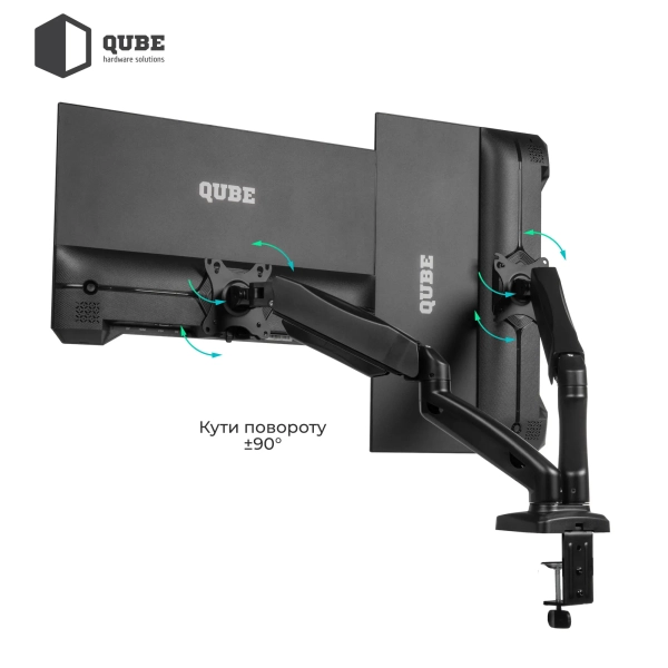 Купить Крепление для монитора (кронштейн) Qube 3209BD до 2x32" 2-9 кг - фото 8