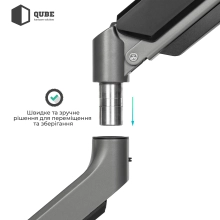 Купить Крепление для монитора (кронштейн) Qube 4918S до 49" 1-18 кг - фото 5