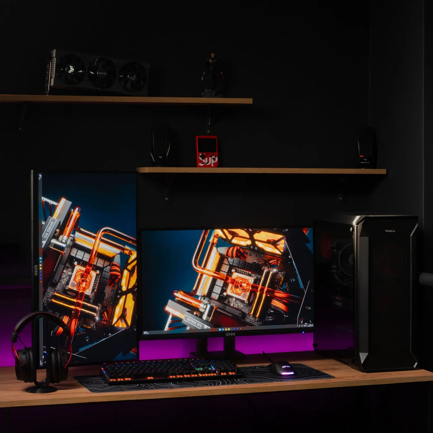 Купить Крепление для монитора (кронштейн) Qube 4520GD до 2x45" 2-20 кг - фото 9