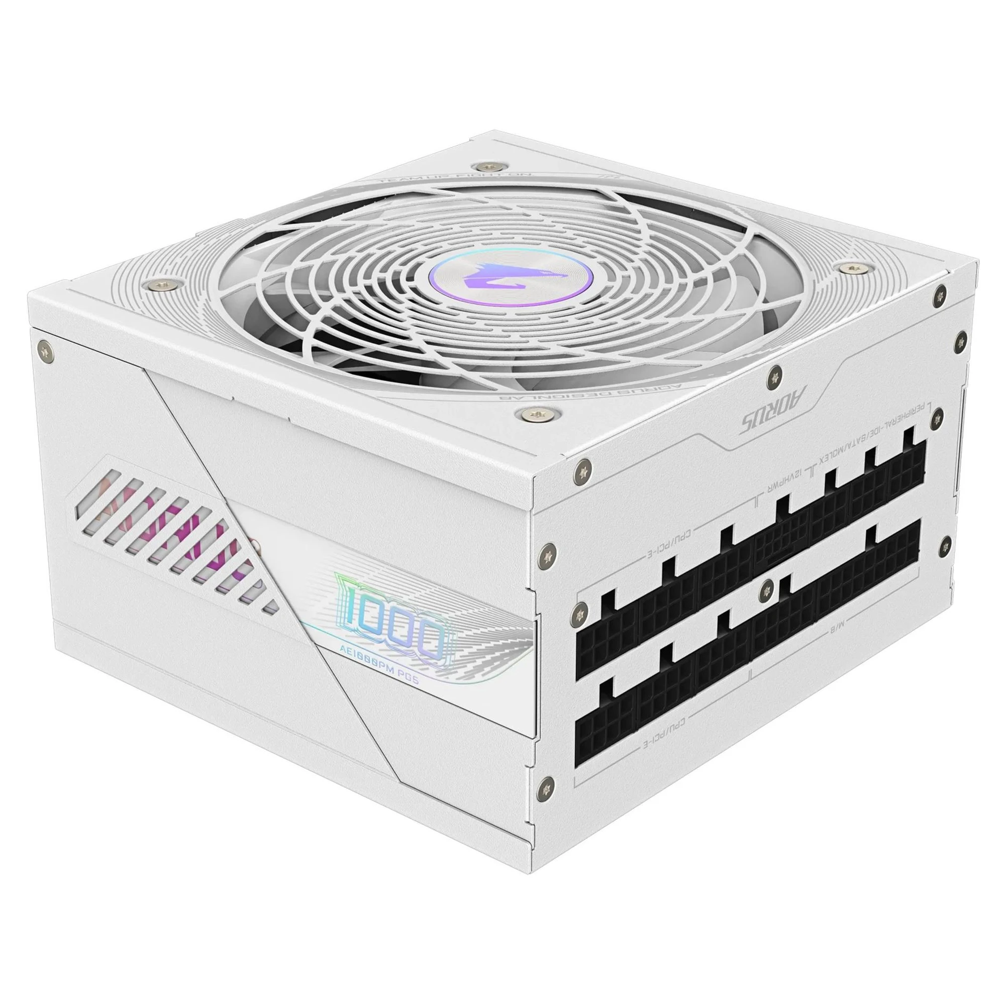Купить Блок питания Gigabyte AE1000PM PG5 1000W 80+ Platinum Modular PCIe 5.0 (GP-AE1000PM PG5 ICE) White - фото 1