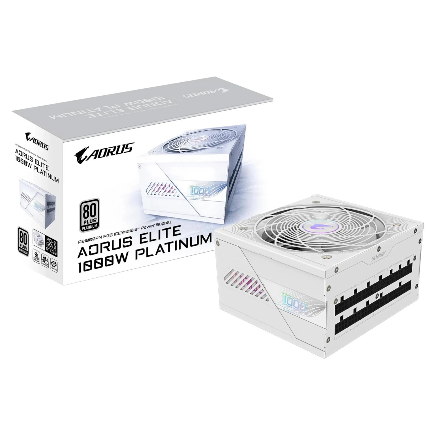 Купить Блок питания Gigabyte AE1000PM PG5 1000W 80+ Platinum Modular PCIe 5.0 (GP-AE1000PM PG5 ICE) White - фото 7