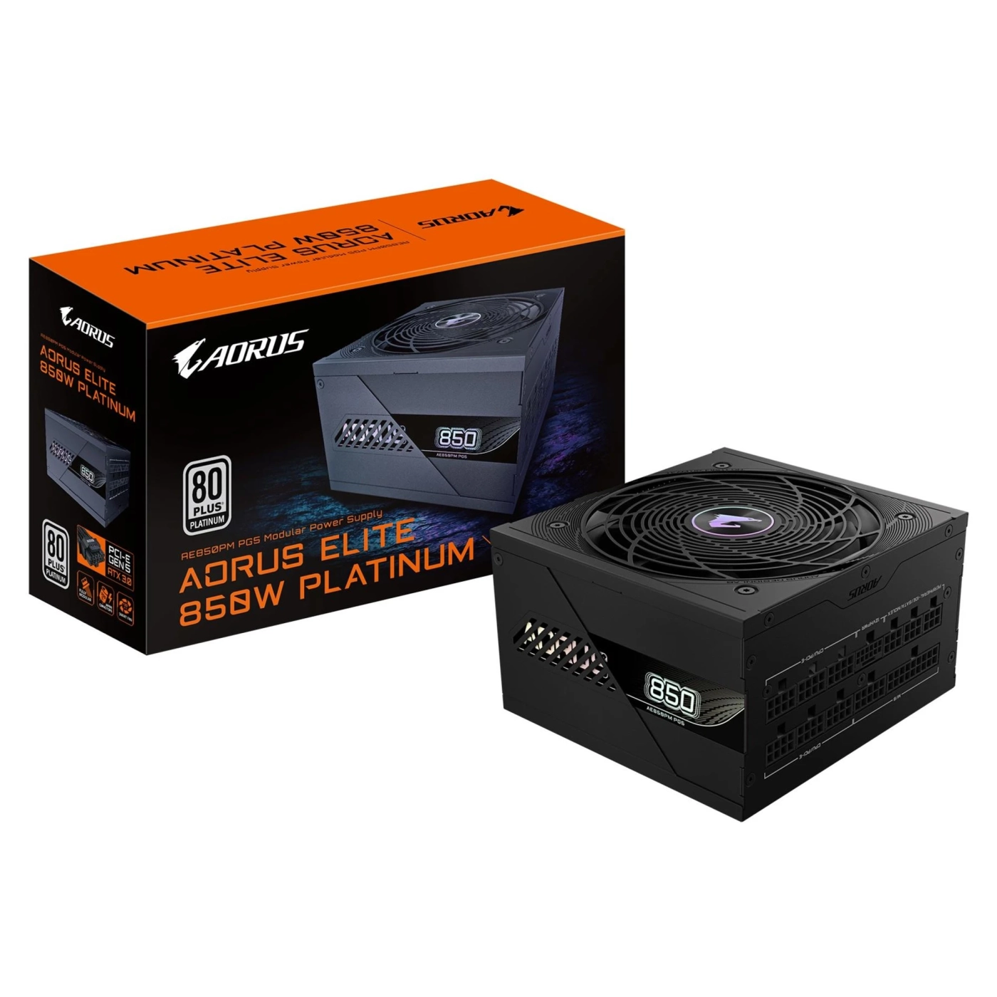 Купить Блок питания Gigabyte AE850PM PG5 850W 80+ Platinum Modular PCIe 5.0 (GP-AE850PM PG5) Black - фото 7
