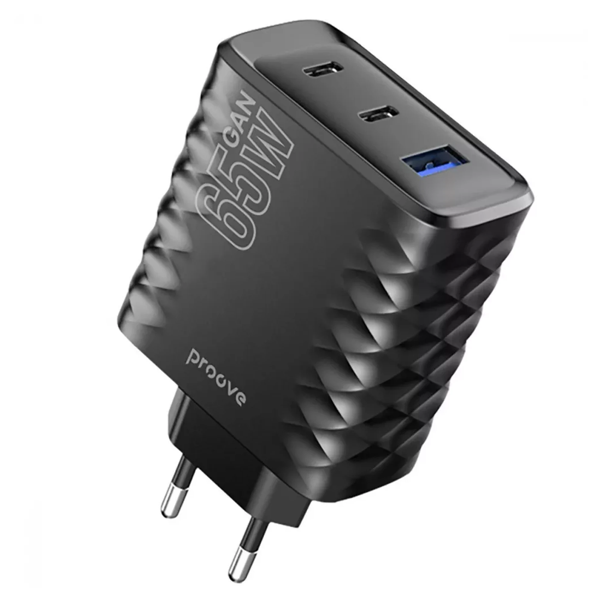 Купити Зарядний пристрій Proove Speed Surge Gan 65W (USB+2 Type-C) (WCSS60120001) - фото 1