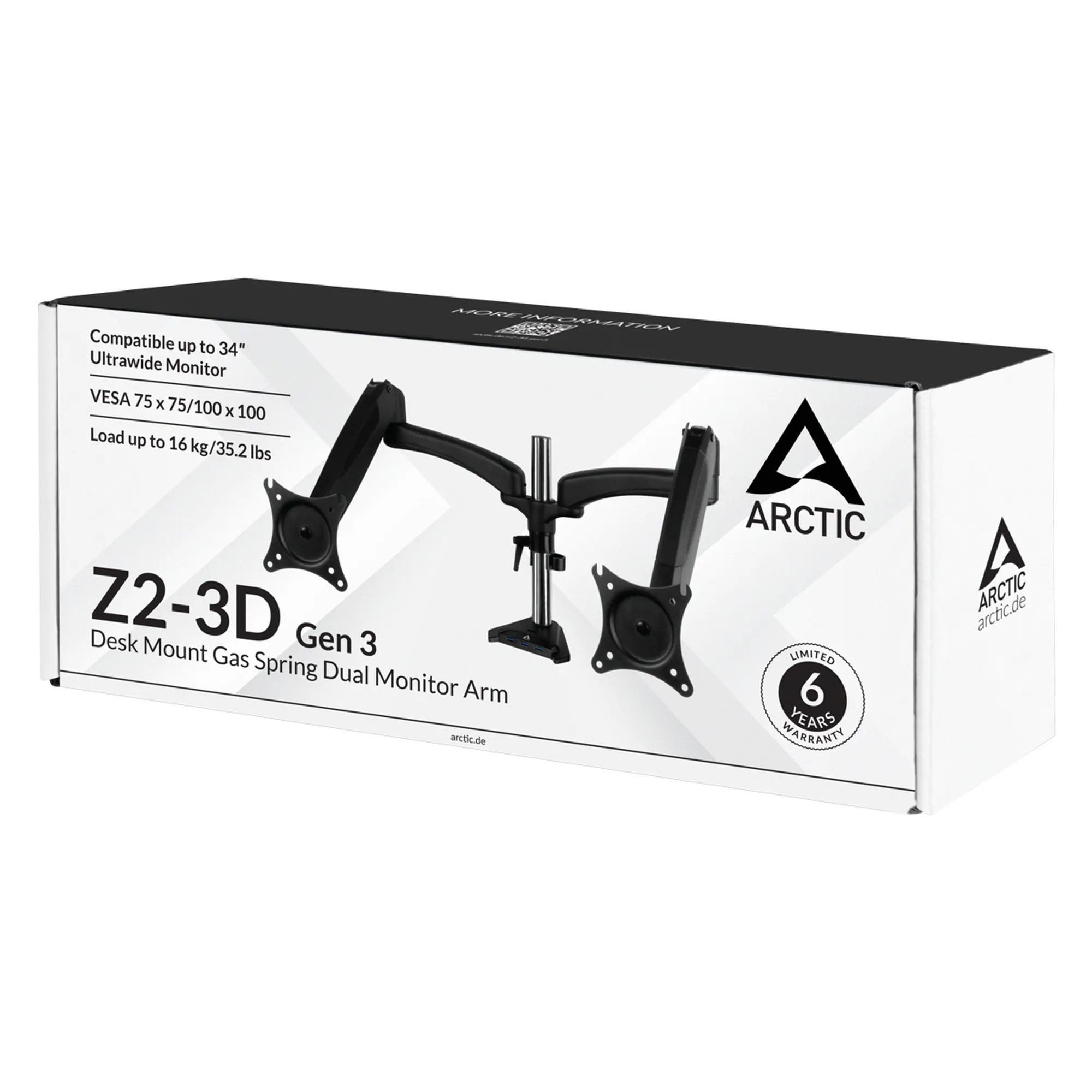 Купить Крепление для монитора (кронштейн) Arctic Z2-3D (Gen 3) (AEMNT00057A) - фото 13