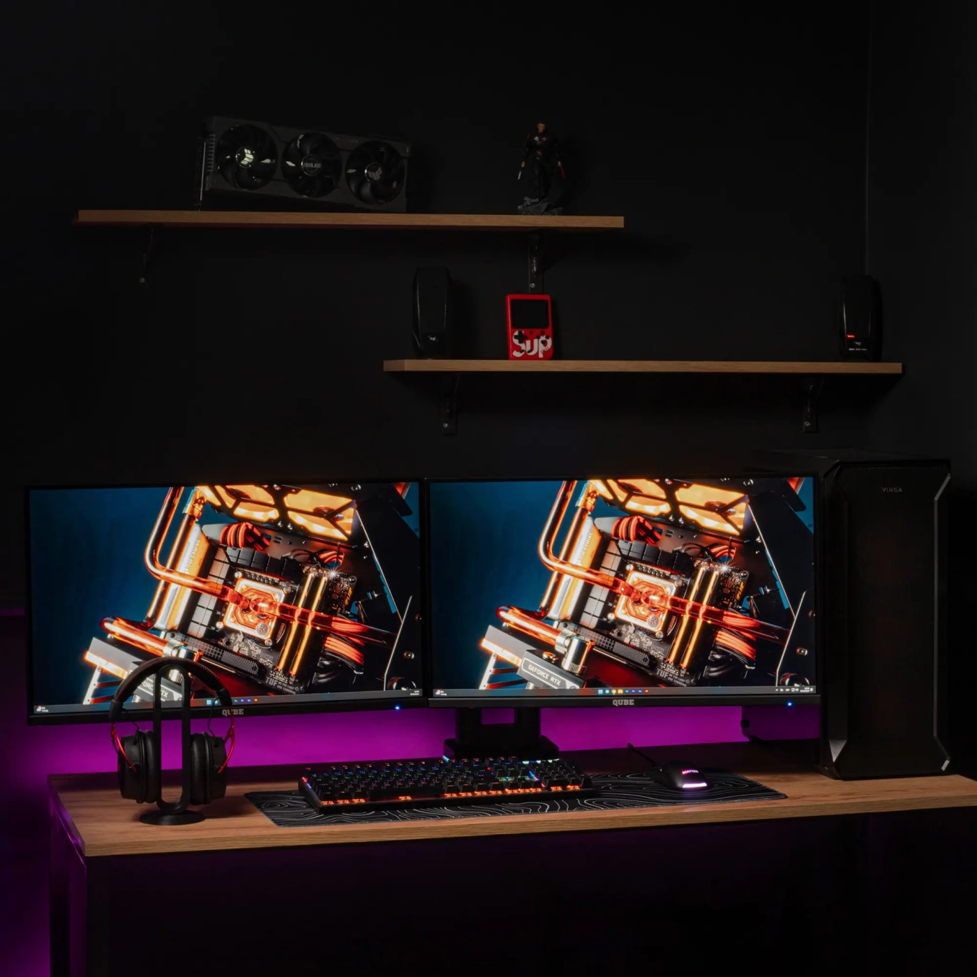 Купить Крепление для монитора (кронштейн) Qube RGB3520GD до 2x35" 2-20 кг - фото 9