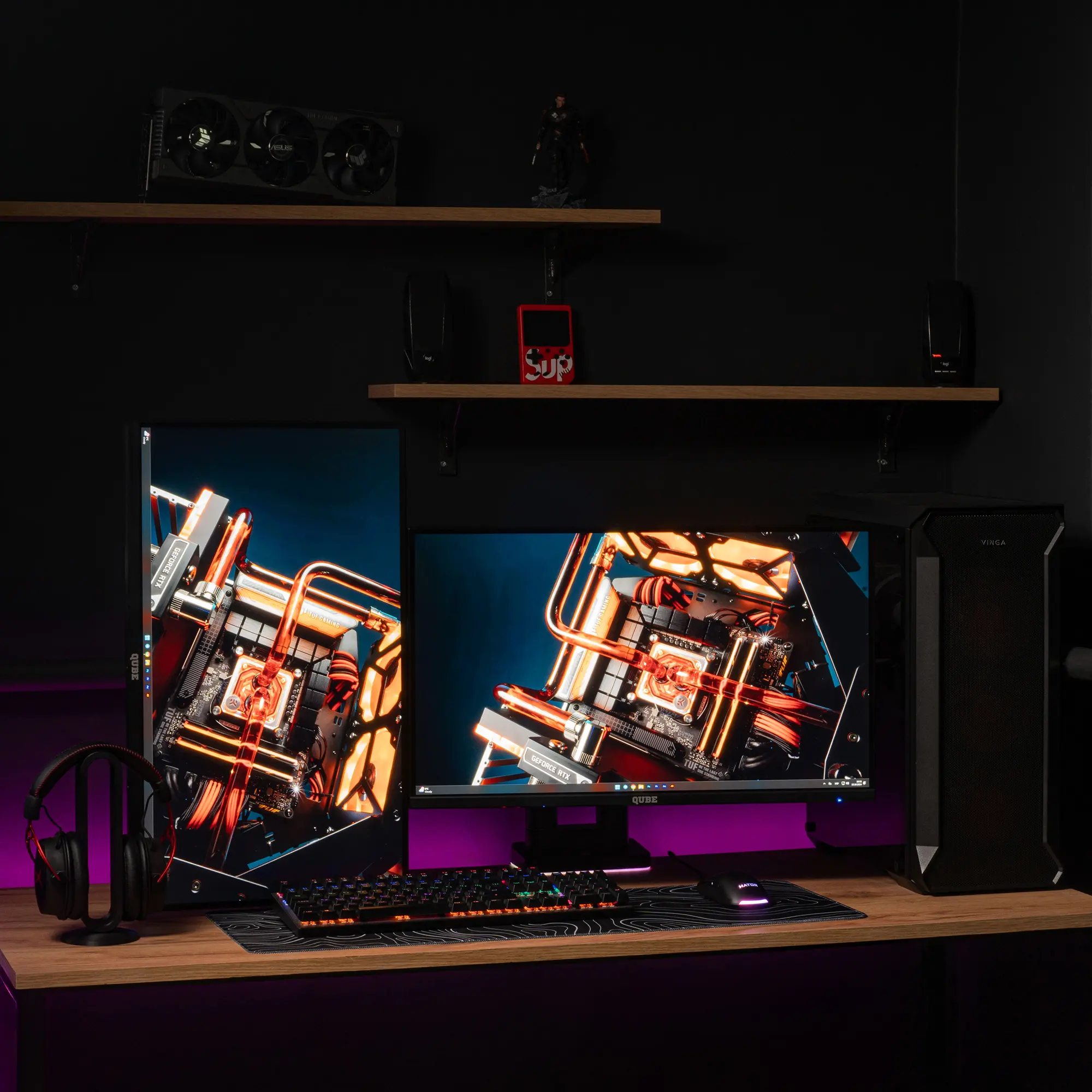 Купить Крепление для монитора (кронштейн) Qube RGB3520GD до 2x35" 2-20 кг - фото 10