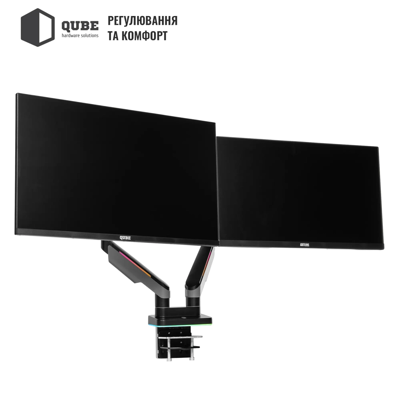 Купить Крепление для монитора (кронштейн) Qube RGB3520GD до 2x35" 2-20 кг - фото 10