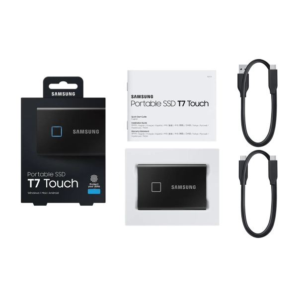 Купить SSD диск Samsung T7 Touch Black 2TB USB-C (MU-PC2T0K/WW) - фото 14