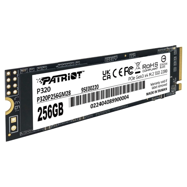 Купить SSD диск 256GB Patriot P320 M.2 PCIe 3.0 x4 NVMe TLC (P320P256GM28) - фото 3