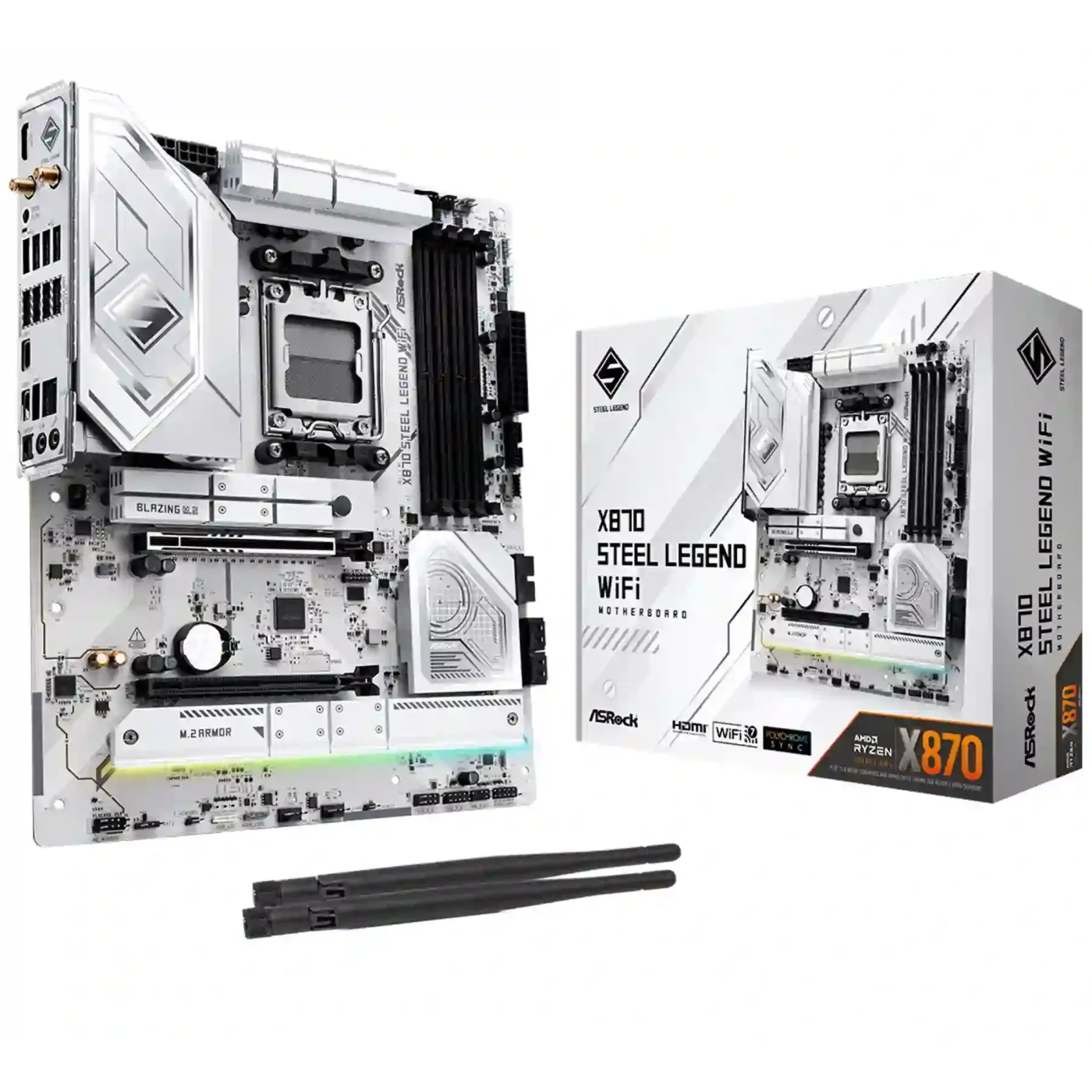 Купить Материнская плата ASRock X870 STEEL LEGEND WIFI - фото 1