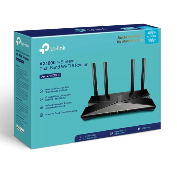 Купити Маршрутизатор TP-LINK Archer AX1800 - фото 3