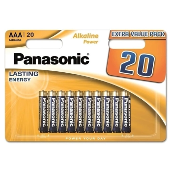 Купить Батарейка Panasonic ALKALINE POWER AAA BLI 20 (LR03REB/20BW) - фото 1