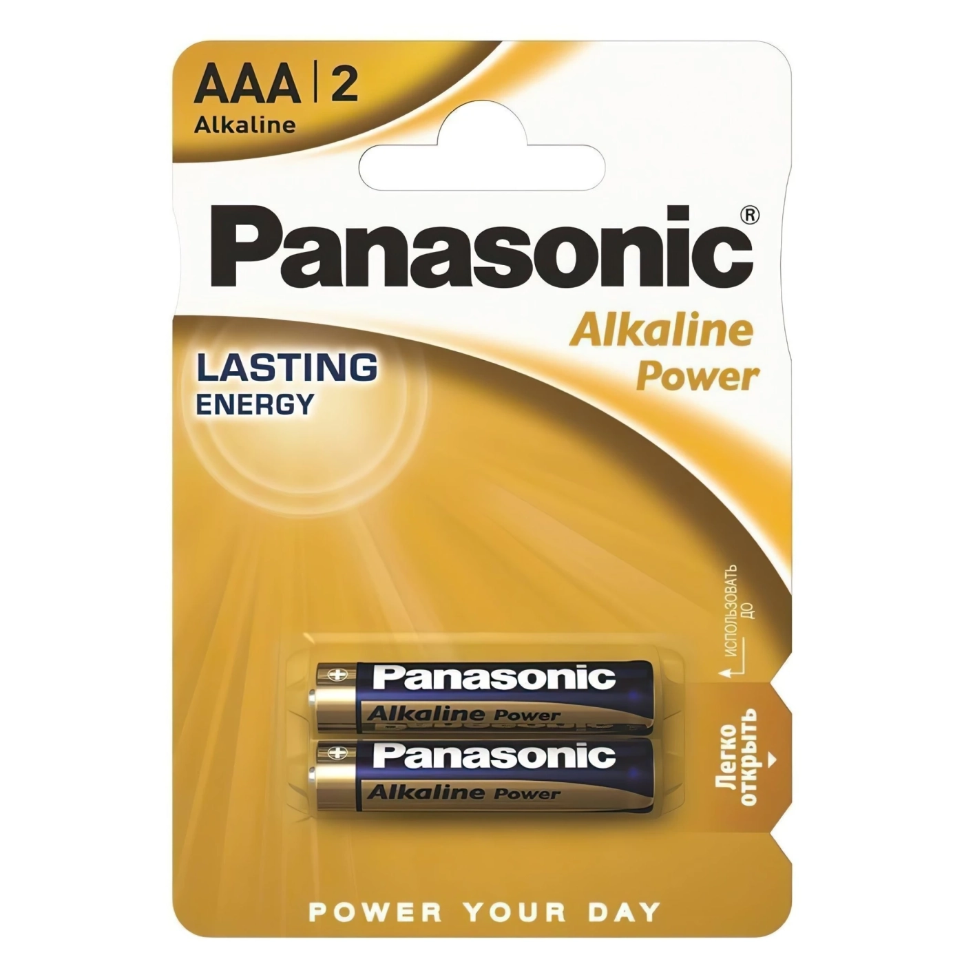 Купити Батарейка Panasonic ALKALINE POWER ALKALINE AAA 2 шт. (LR03REB/2BP) - фото 1