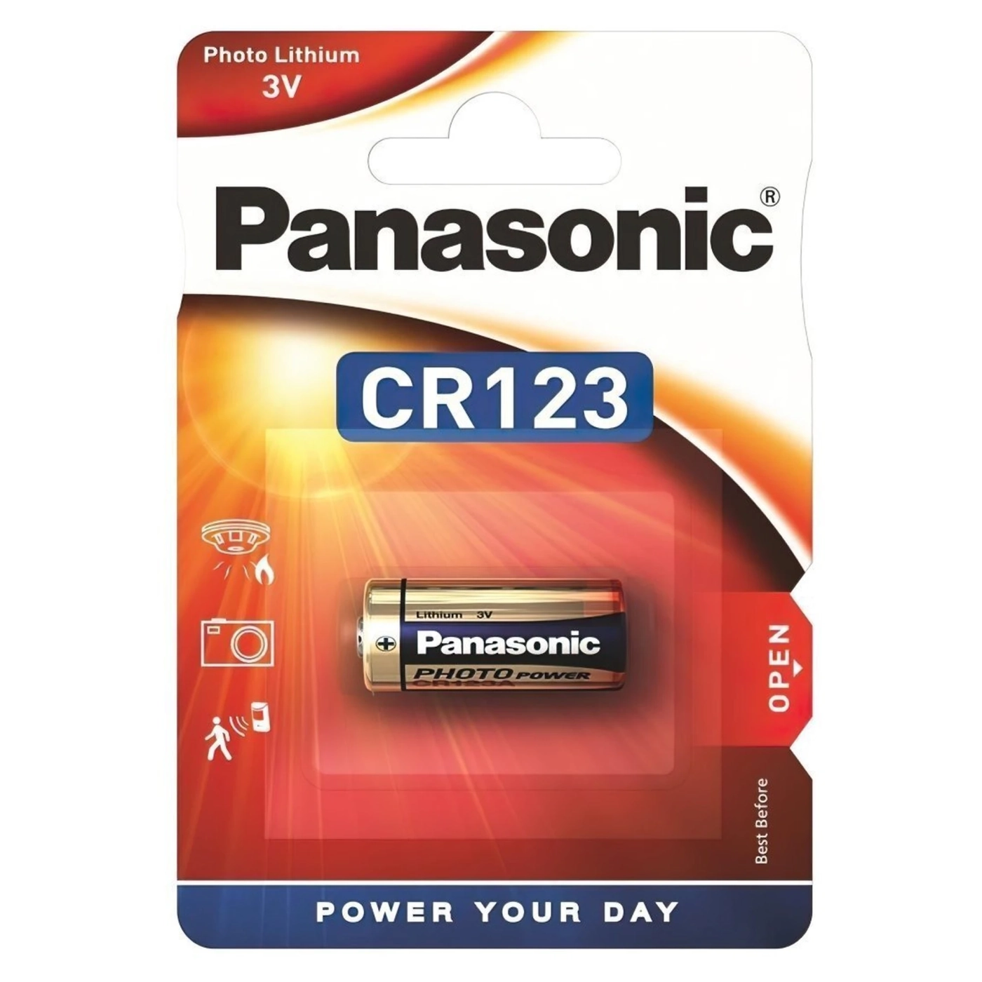Купить Батарейка Panasonic CR 123 BLI 1 LITHIUM (CR-123AL/1BP) - фото 1