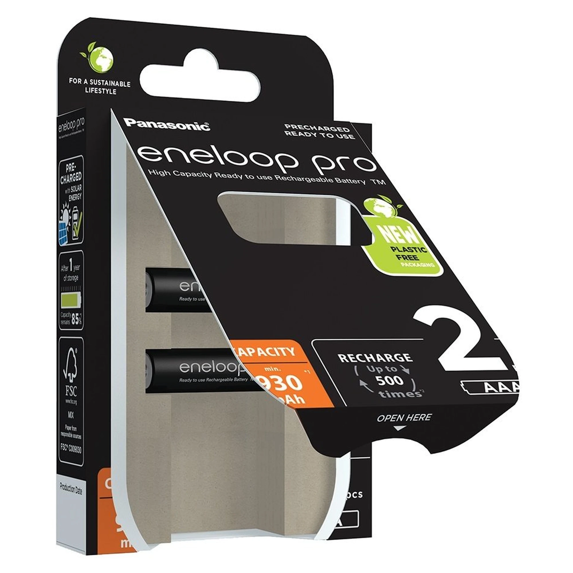 Купити Акумулятор Panasonic Eneloop Pro AAA 930 mAh 2BP (BK-4HCDE/2BE) - фото 2