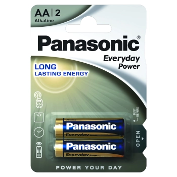 Купить Батарейка Panasonic EVERYDAY POWER ALKALINE AA 2 шт. (LR6REE/2BR) - фото 1