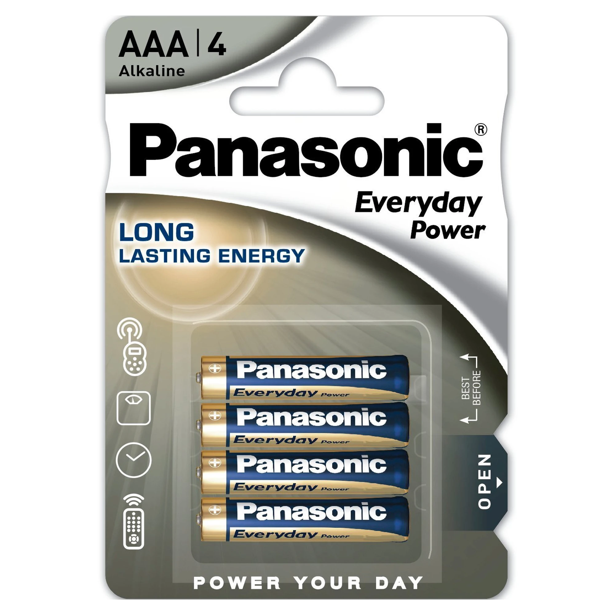 Купити Батарейка Panasonic EVERYDAY POWER ALKALINE AAА 4 шт. (LR03REE/4BP) - фото 1