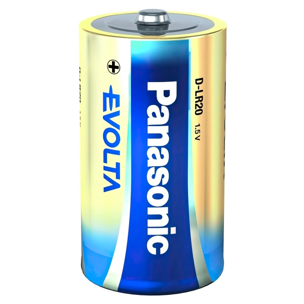 Купити Батарейка Panasonic EVOLTA ALKALINE D(LR20) 2 шт. (LR20EGE/2BP) - фото 2