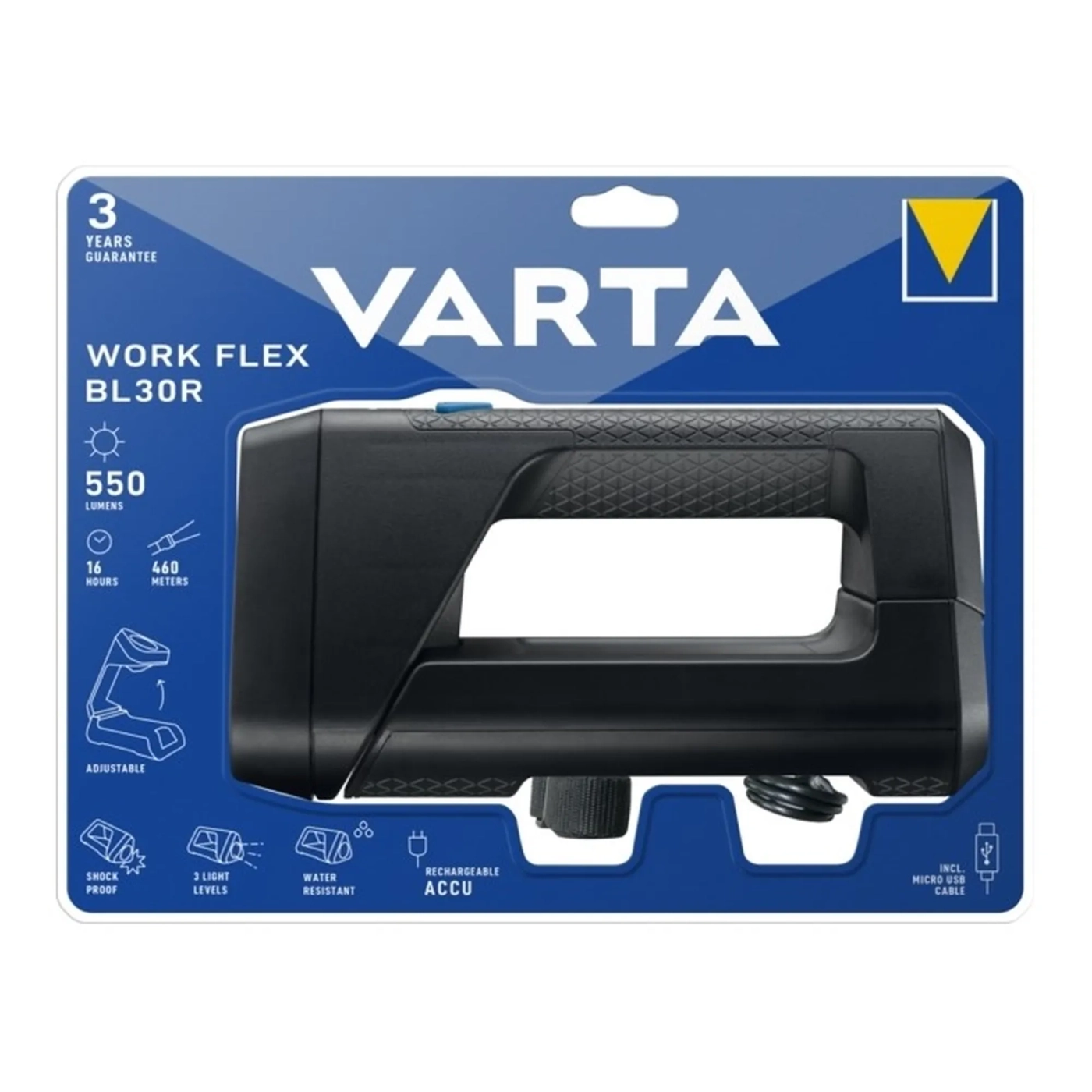 Купить Фонарь Varta Work Flex BL30R (18684101401) - фото 2