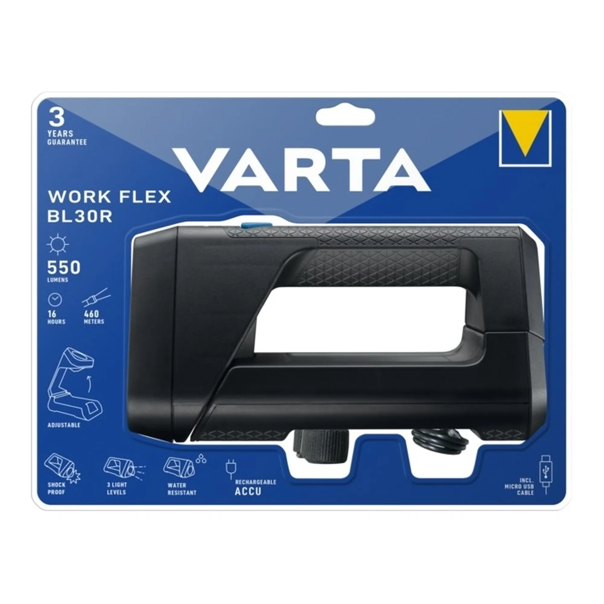 Купить Фонарь Varta Work Flex BL30R (18684101401) - фото 2