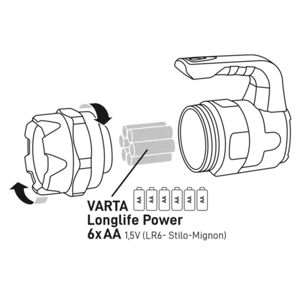 Купить Фонарь Varta Indestructible BL20 Pro (18751101421) - фото 3