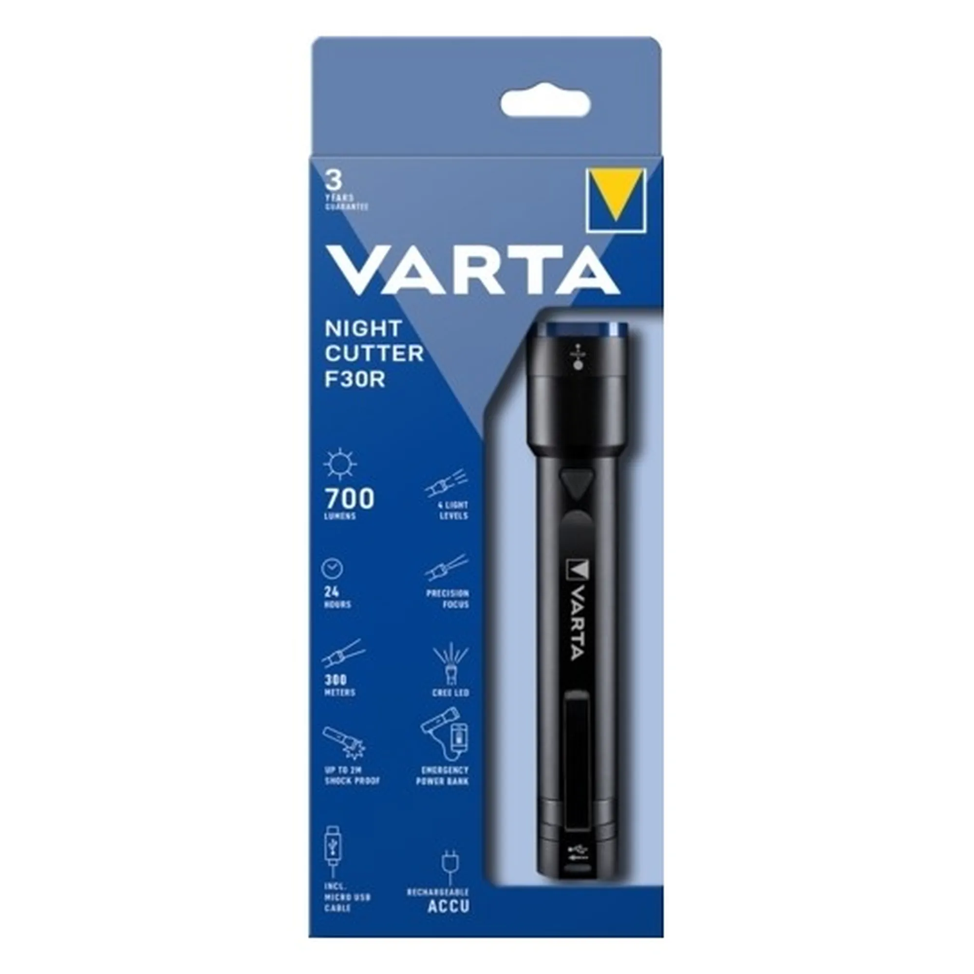 Купить Фонарь Varta Night Cutter F30R (18901101111) - фото 2