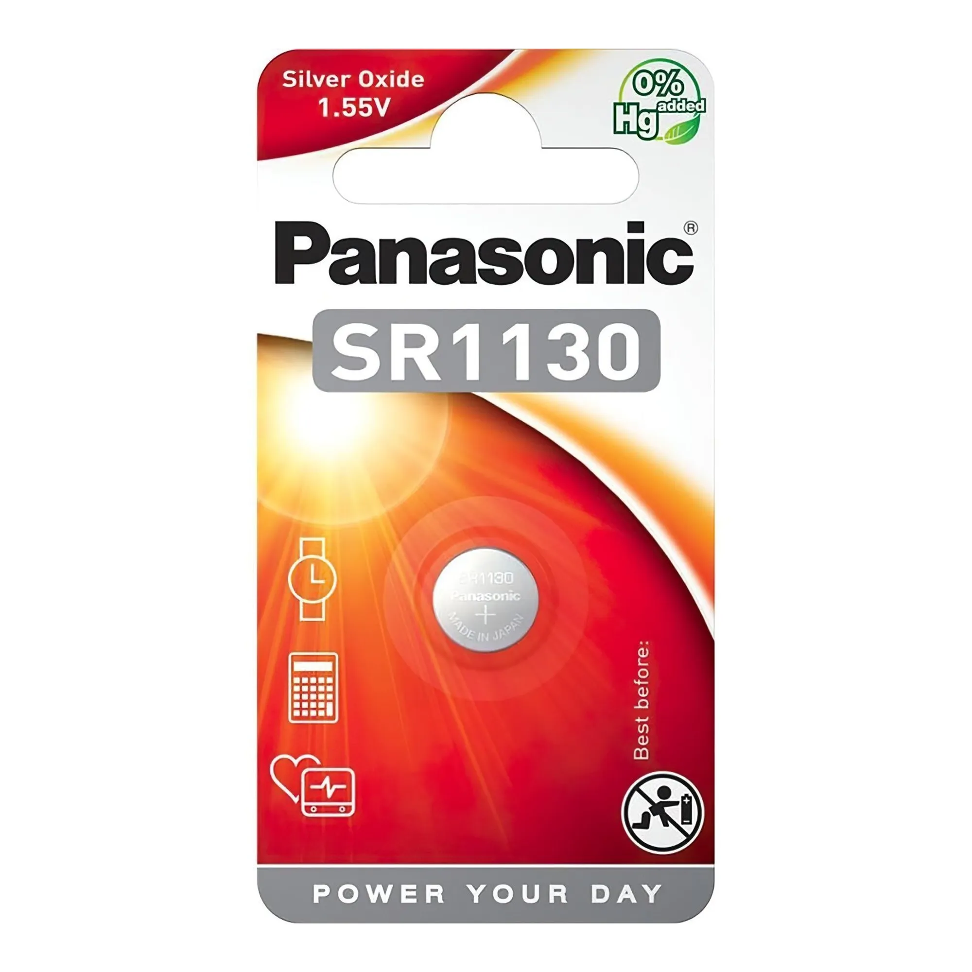 Купить Батарейка Panasonic SR1130 (390, V390, D390,SB-AU, SR54) 1 шт. (SR-1130EL/1B) - фото 1