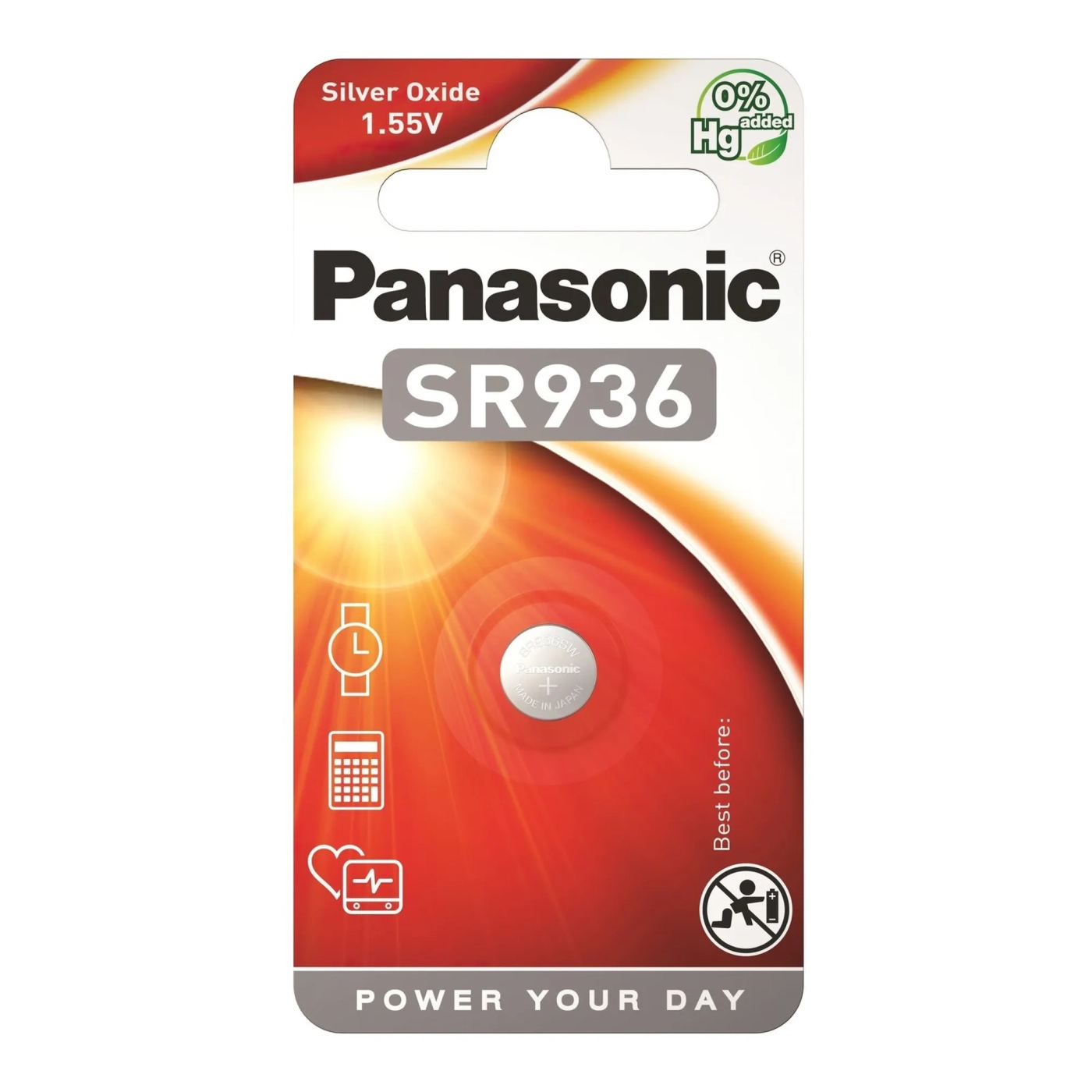 Купити Батарейка Panasonic SR936 (394, V394, D394) 1 шт. (SR-936EL/1B) - фото 1