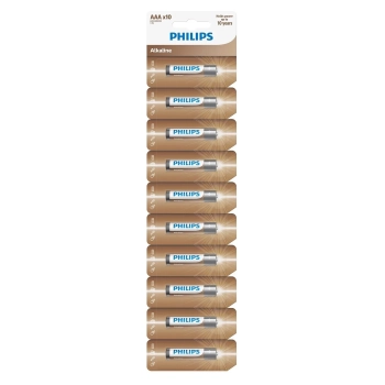 Купити Батарейка Philips Entry Alkaline AАА 10 шт (LR03AL10S/10) - фото 1