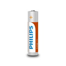 Купити Батарейка Philips LongLife Zinc Carbon AAA 4 шт (R03L4B/10) - фото 2
