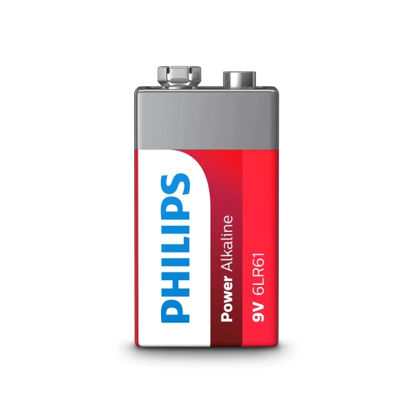 Купить Батарейка Philips Power Alkaline 6LR61 (6LF22, MN1604, MX1604, Крона) 1 шт (6LR61P1B/10) - фото 2