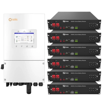 Купить Система хранения энергии Solis S6-EH1P8K-L-PLUS-LDY14.4K1-LFP 8kW 14.4kWh 6BAT LiFePO4 6000 циклов - фото 1