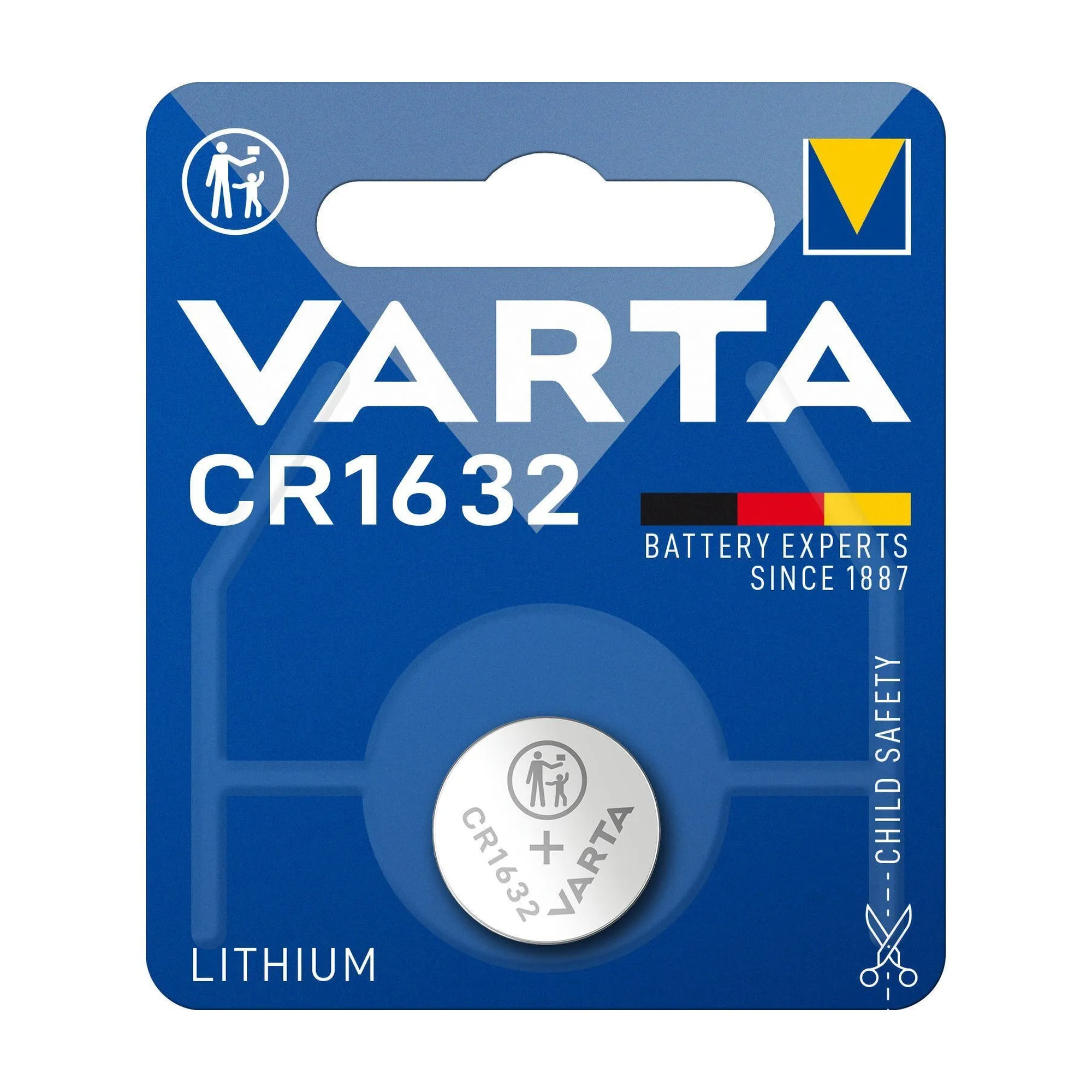 Купити Батарейка VARTA CR1632 Lithium 1 шт (06632101401) - фото 1