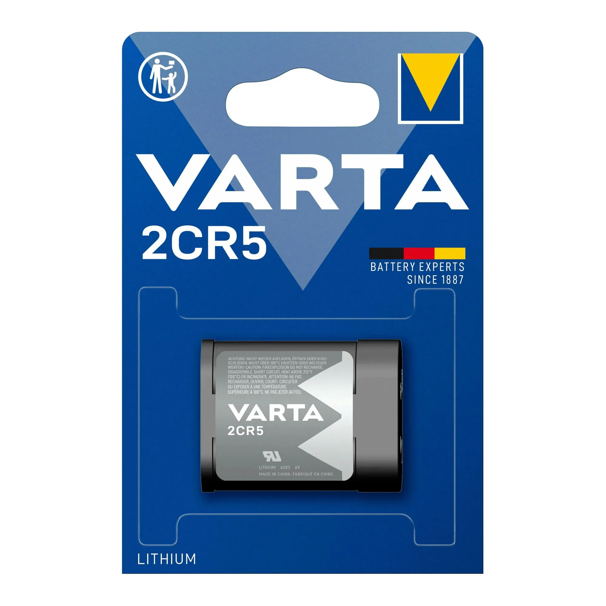 Купити Батарейка VARTA 2CR5 Lithium 1 шт (06203301401) - фото 1