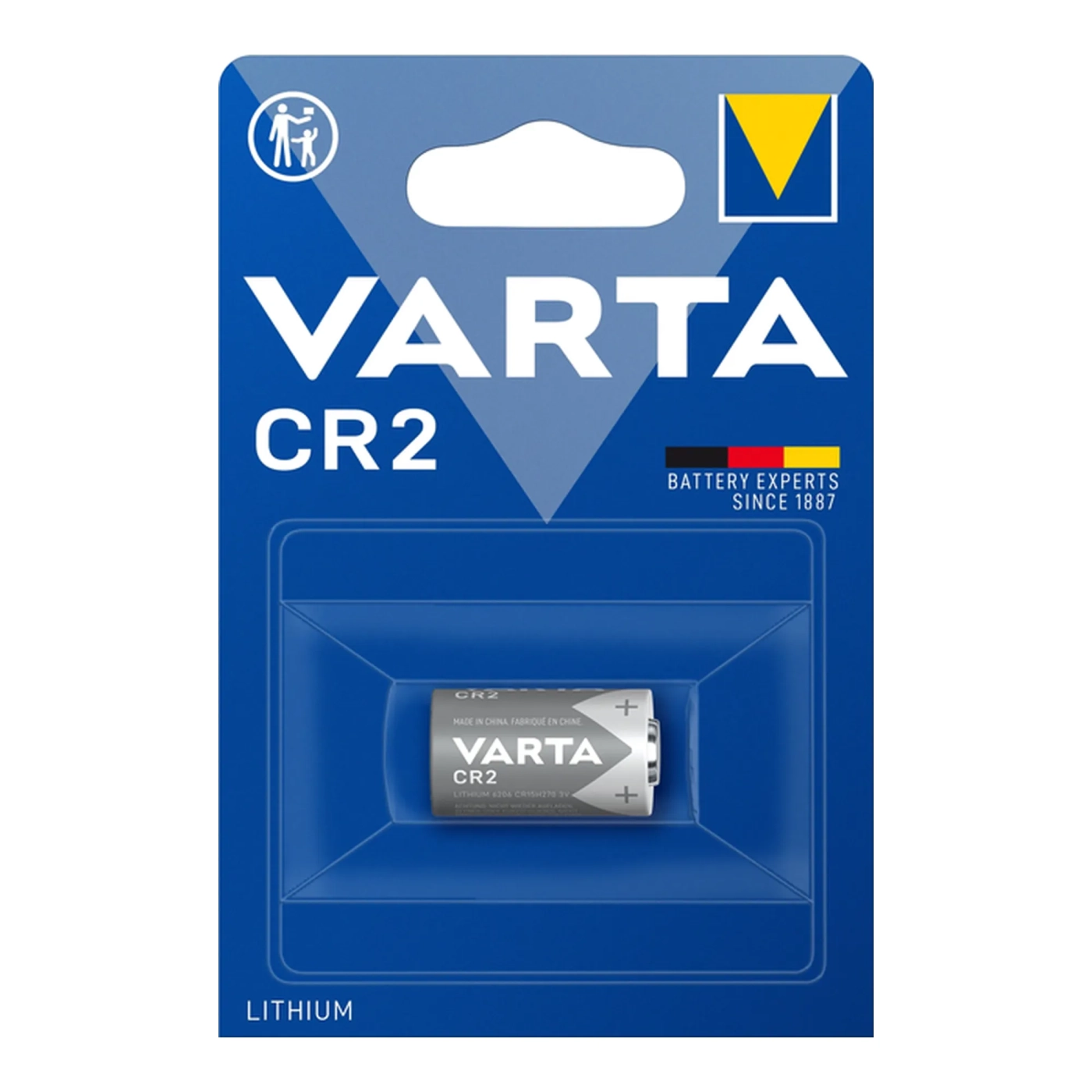 Купить Батарейка VARTA CR2 Lithium 1 шт (06206301401) - фото 1