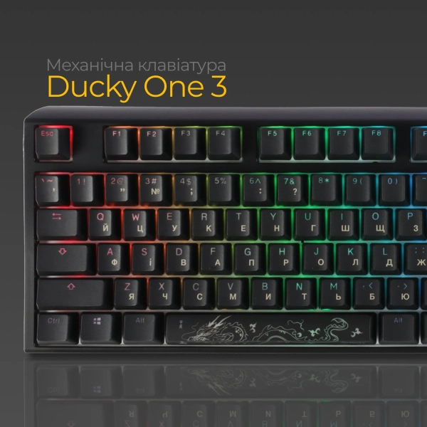 Купити Клавіатура Ducky One 3 RGB Cherry MX Brown - фото 3