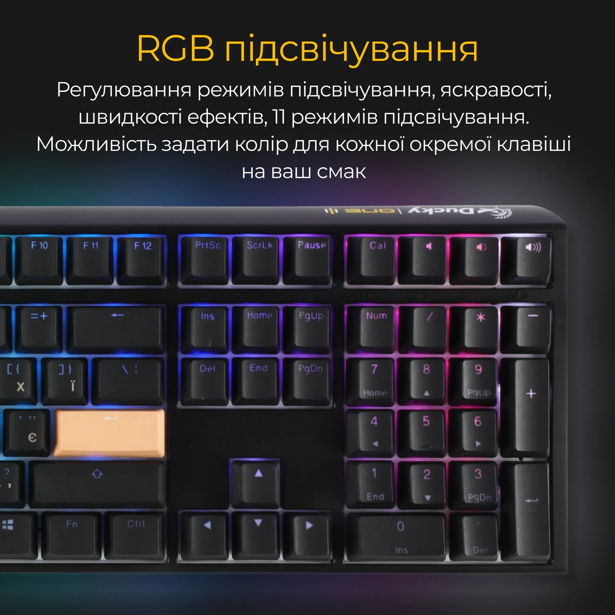 Купити Клавіатура Ducky One 3 RGB Cherry MX Brown - фото 15
