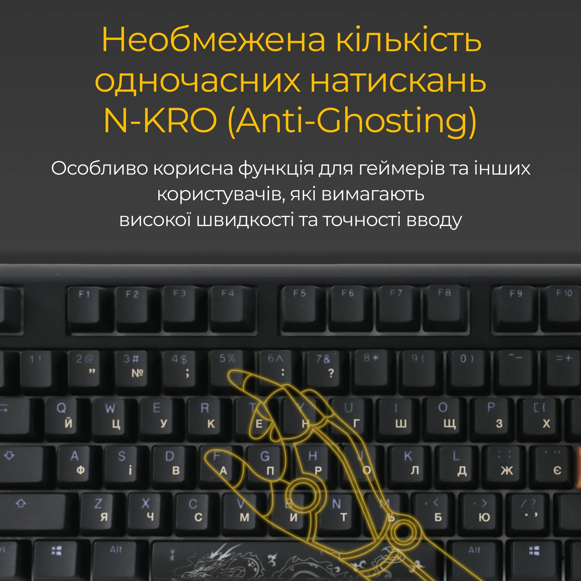 Купити Клавіатура Ducky One 3 RGB Cherry MX Silent Red - фото 14