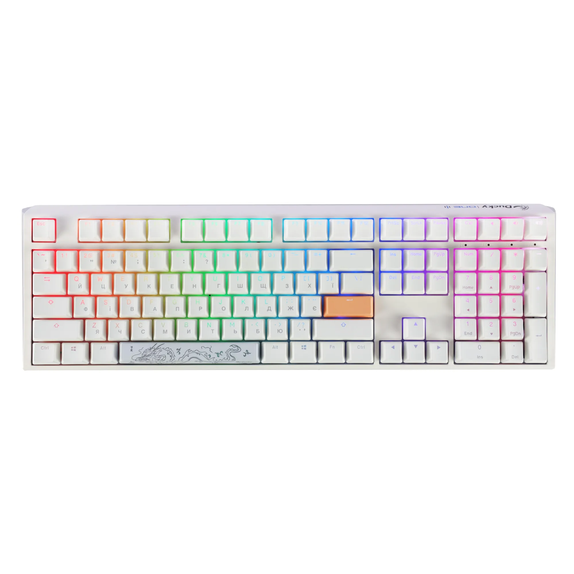 Купить Клавиатура Ducky One 3 RGB White Cherry MX Brown (DKON2108ST-BUAPXPWWWSC1) - фото 1